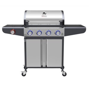 Campfire ΨΗΣΤΑΡΙΑ ΜΕ 4 ΚΑΥΣΤΗΡΕΣ & EXTRA ΕΣΤΙΑ  ΚΑΙ LED ΔΙΑΚΟΠΤΕΣ-ΙΝΟΧ - 25-38229 - σε 12 άτοκες δόσεις